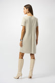 SCUBA SUEDE SHIFT DRESS
