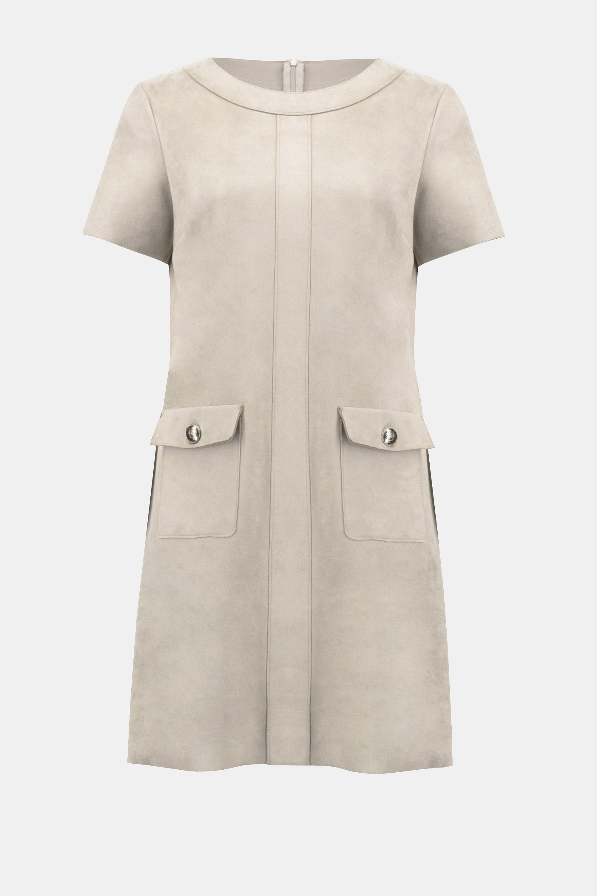 SCUBA SUEDE SHIFT DRESS