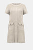 SCUBA SUEDE SHIFT DRESS