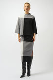 JACQUARD SWEATER COLOR BLOCK PULLOVER
