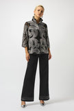 EMBROIDERED MESH STRAIGHT JACKET