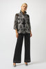 EMBROIDERED MESH STRAIGHT JACKET