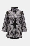 EMBROIDERED MESH STRAIGHT JACKET