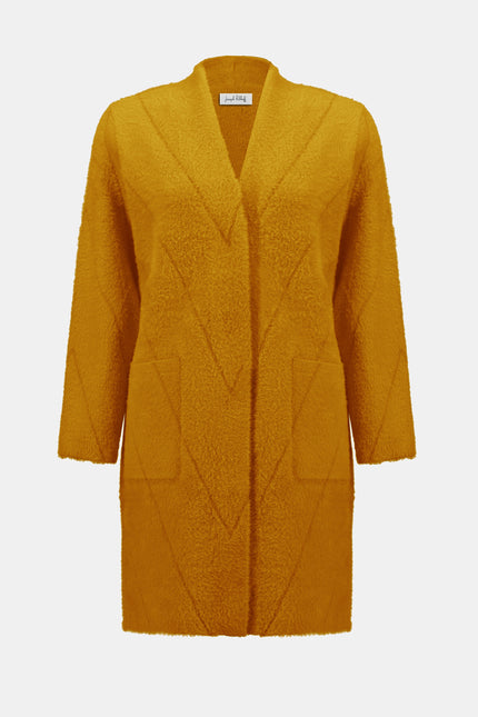 FEATHER YARN SWEATER KNIT COAT