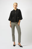 SWEATER KNIT BOXY PULLOVER WITH POLO COLLAR
