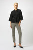 SWEATER KNIT BOXY PULLOVER WITH POLO COLLAR