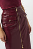 LEATHERETTE LONG PENCIL SKIRT
