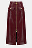 LEATHERETTE LONG PENCIL SKIRT