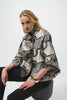 ABSTRACT JACQUARD TRAPEZE JACKET