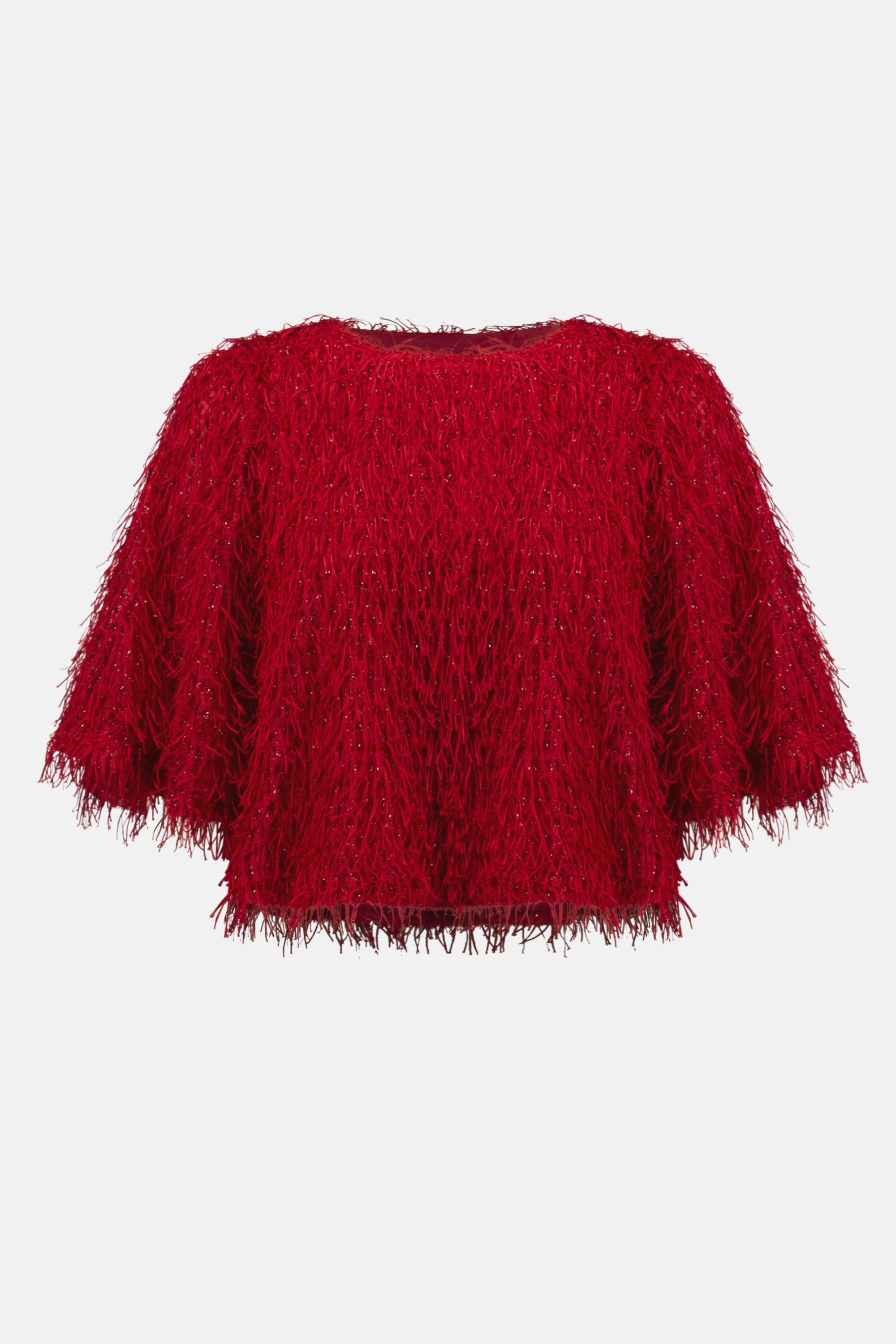 NOVELTY FRINGE BOXY  TOP