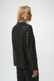 LUREX CASCADE AND SILKY KNIT BOXY TOP