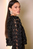 ROSETTE EMBROIDERED STRAIGHT COVER UP