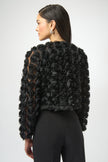 ROSETTE EMBROIDERED STRAIGHT COVER UP