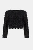 ROSETTE EMBROIDERED STRAIGHT COVER UP