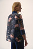 JACQUARD ORGANZA FLORAL PRINT SWING JACKET