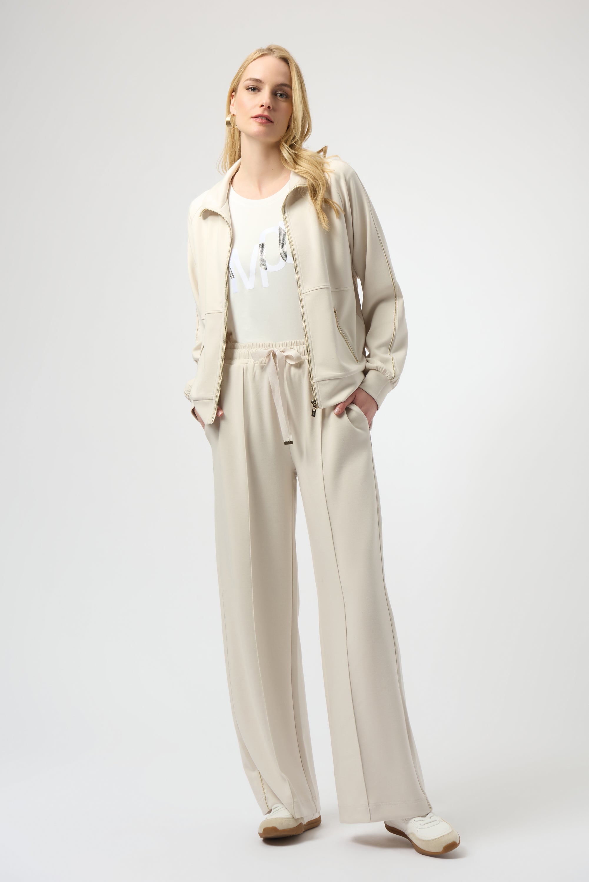 SCUBA JERSEY WIDE LEG PULL ON PANTS