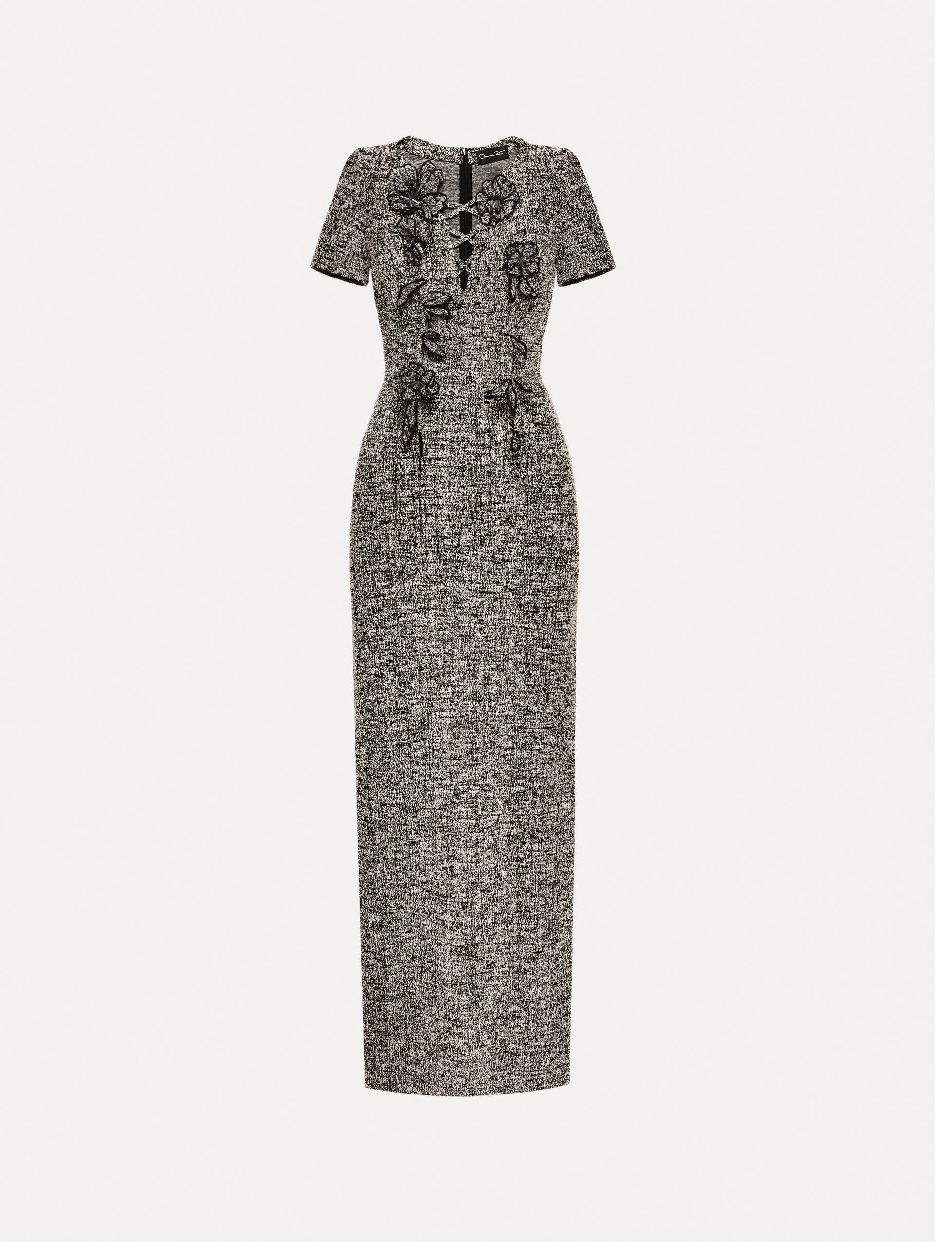 BOUCLE JERSEY TWEED DRESS