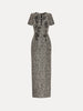 BOUCLE JERSEY TWEED DRESS