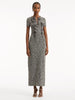 BOUCLE JERSEY TWEED DRESS