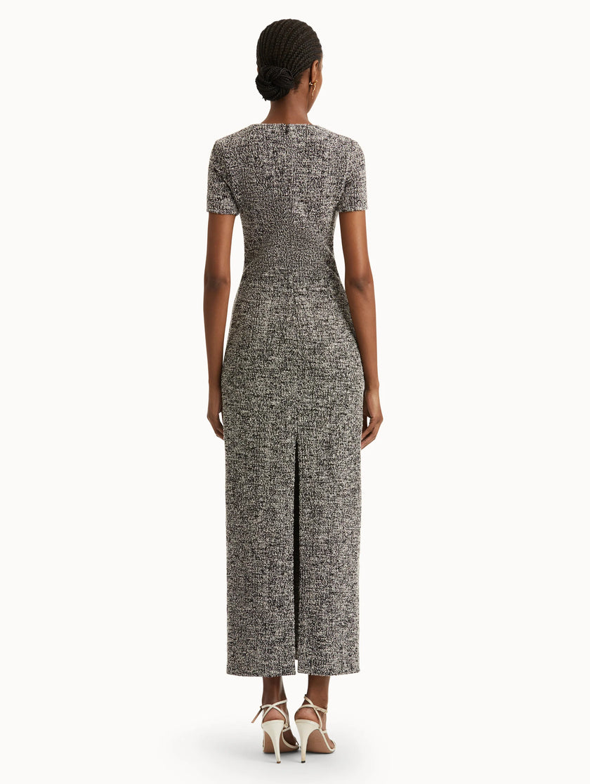 BOUCLE JERSEY TWEED DRESS