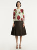 LONG SLEEVE PEONY PRINTED CARDIGAN