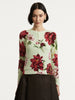 LONG SLEEVE PEONY PRINTED CARDIGAN