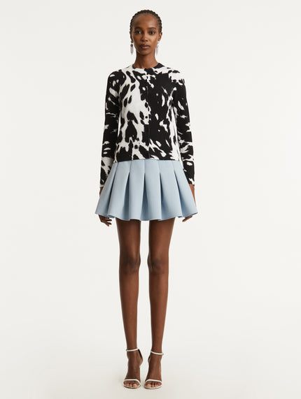 COWHIDE PRINTED CARDIGAN