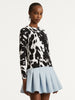 COWHIDE PRINTED CARDIGAN