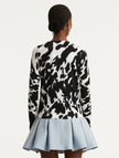 COWHIDE PRINTED CARDIGAN