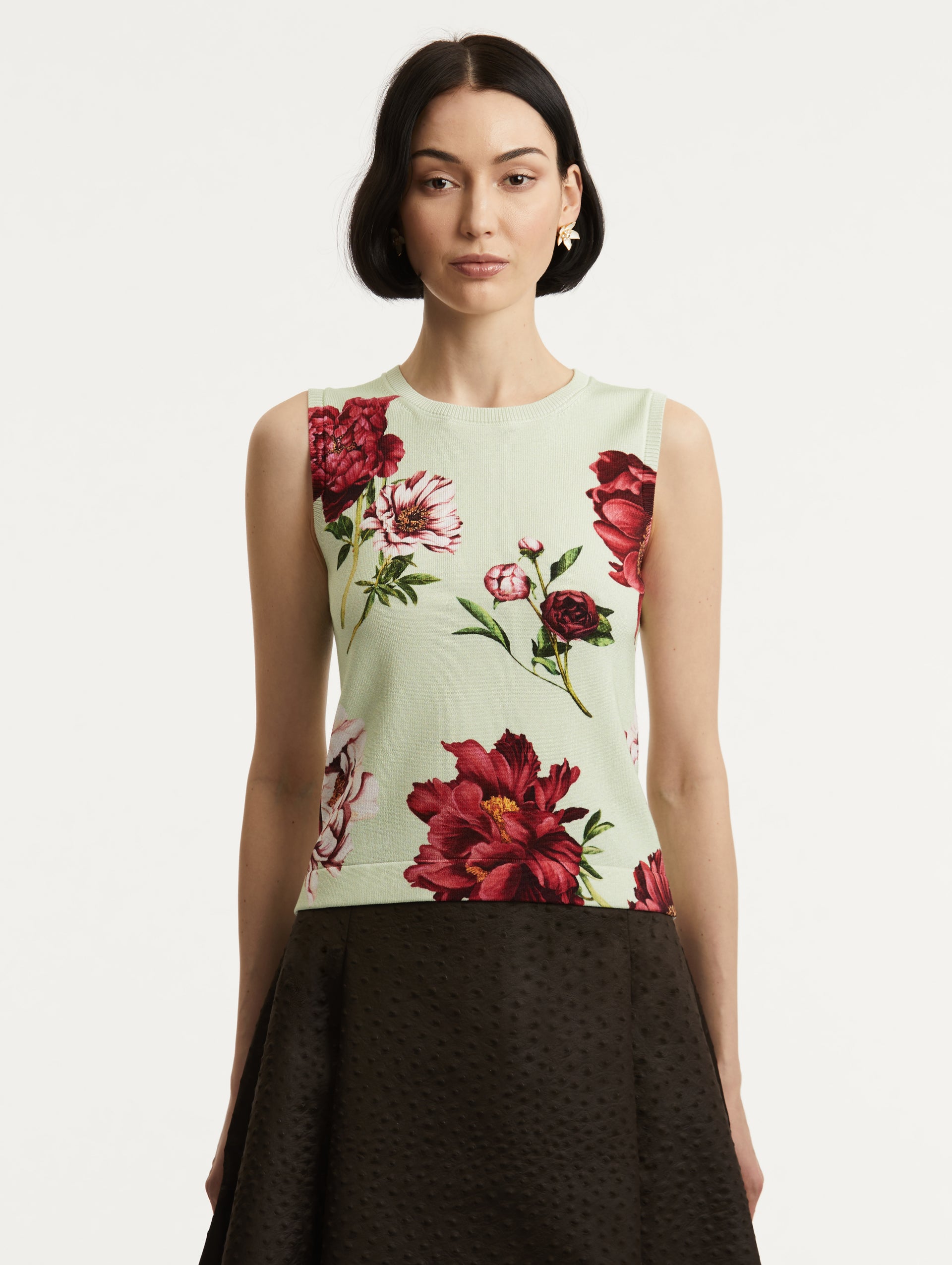 PEONY PRINTED TANK