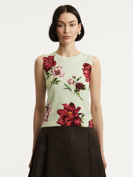 PEONY PRINTED TANK