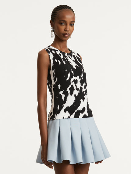 COWHIDE PRINTED TANK