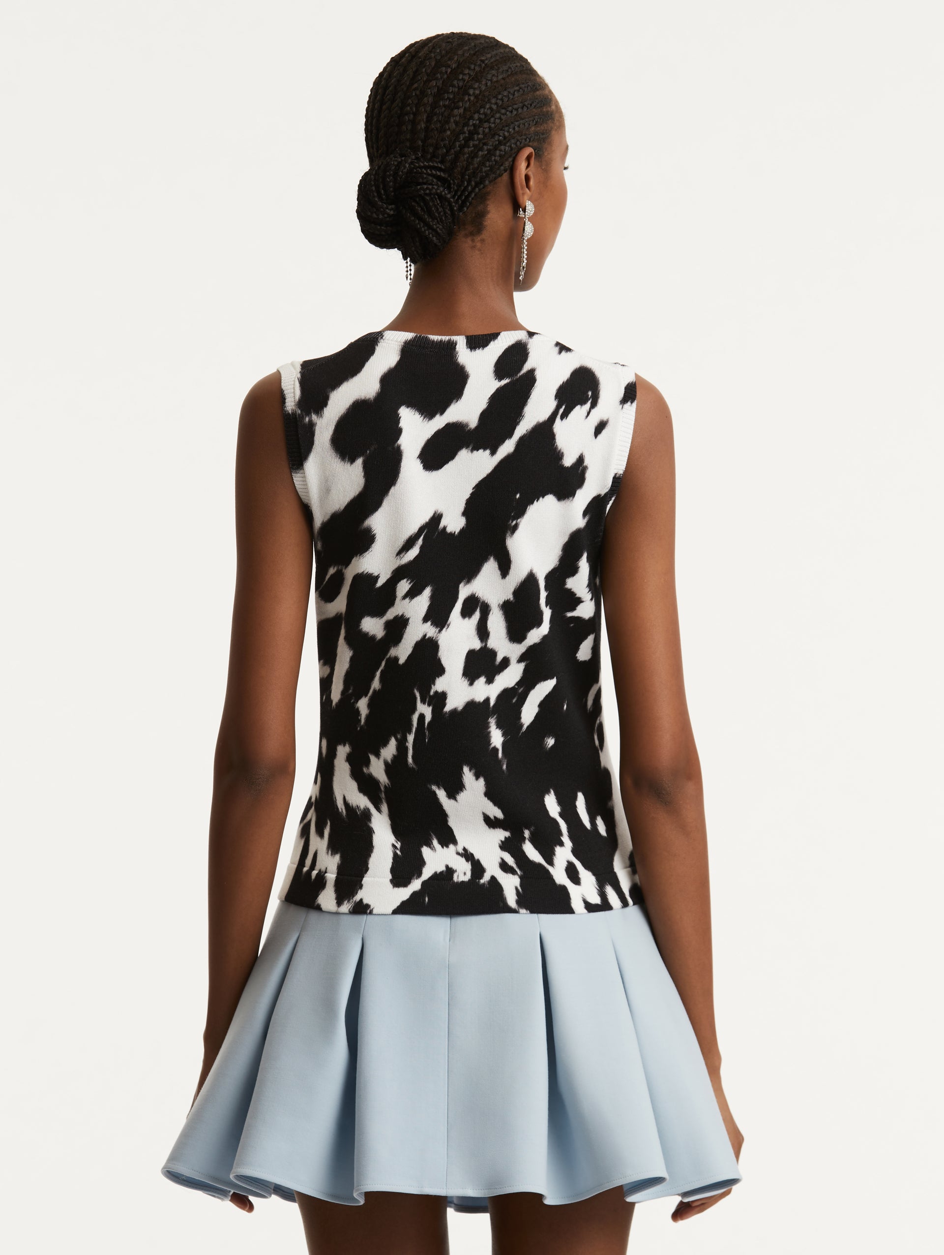 COWHIDE PRINTED TANK
