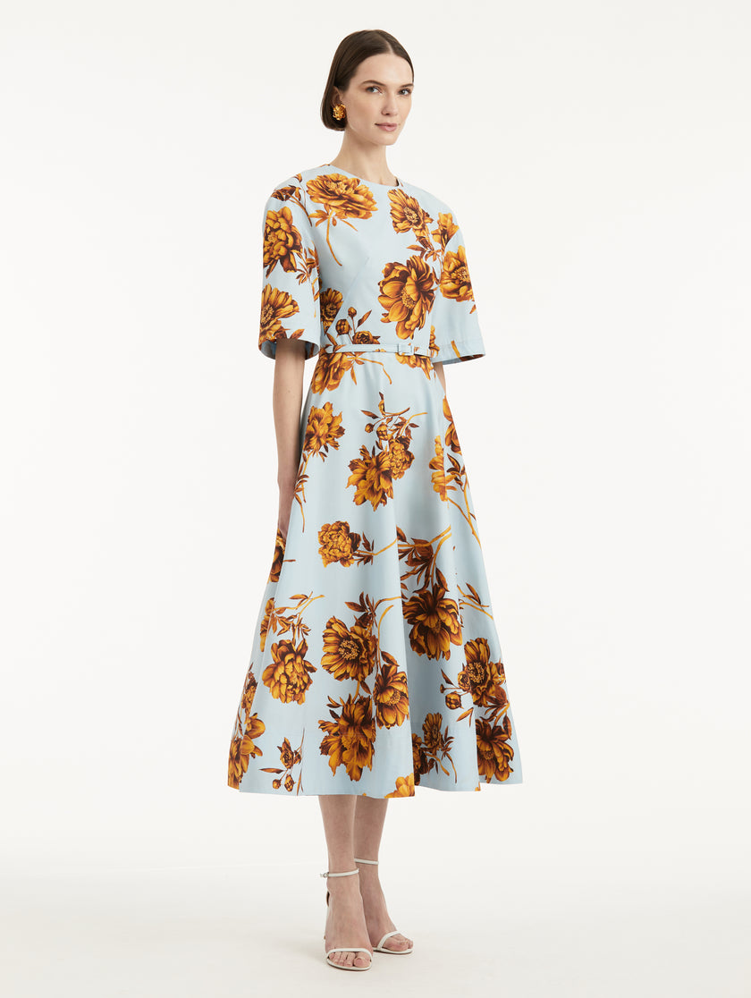 PEONY COTTON POPLIN DRESS