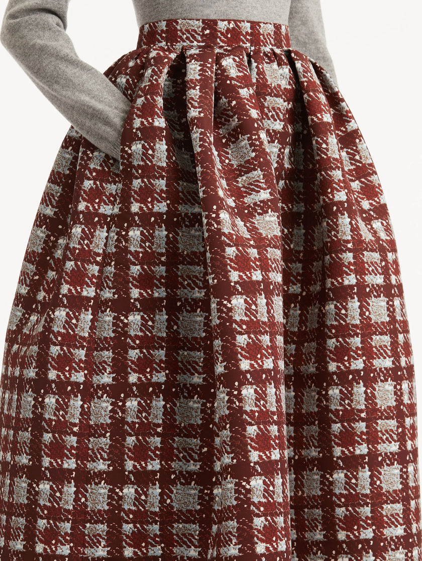 PLAID FAILLE SKIRT