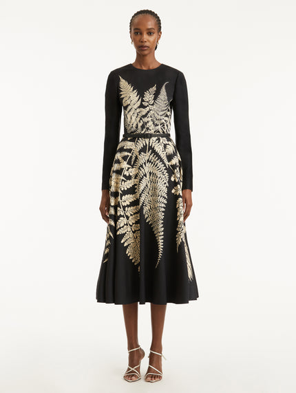 FERN PRINTED COCKTAIL DRESS