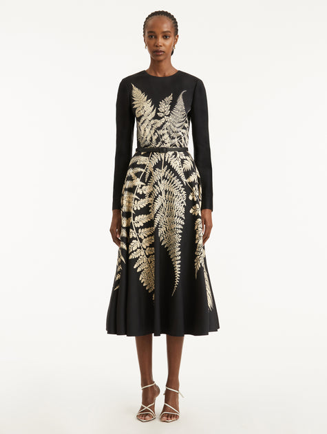 FERN PRINTED COCKTAIL DRESS