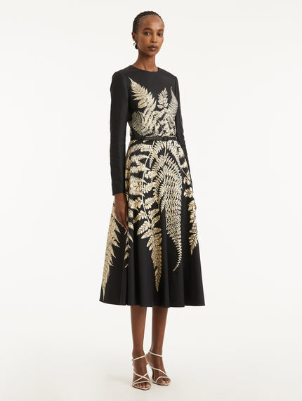 FERN PRINTED COCKTAIL DRESS