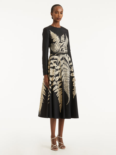 FERN PRINTED COCKTAIL DRESS