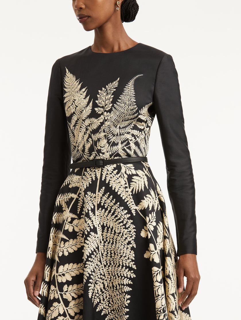 FERN PRINTED COCKTAIL DRESS
