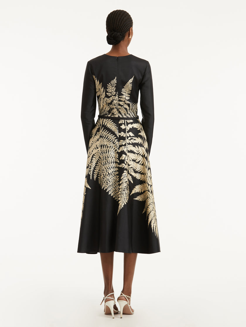 FERN PRINTED COCKTAIL DRESS