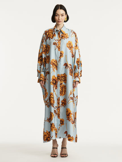 SILK PEONY CAFTAN