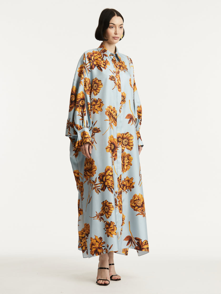 SILK PEONY CAFTAN