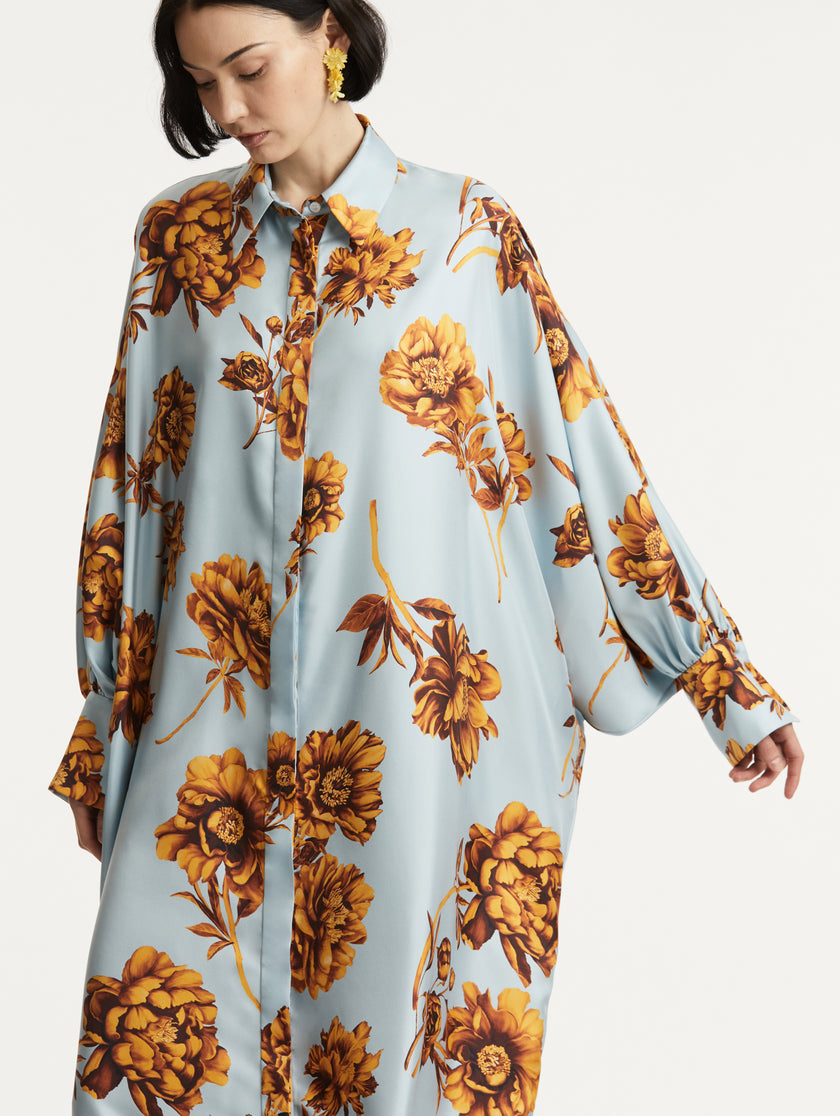 SILK PEONY CAFTAN