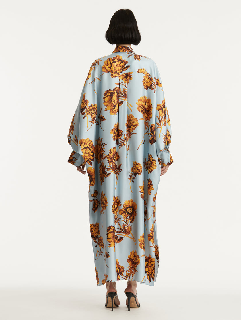 SILK PEONY CAFTAN