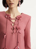 FLORAL LACE UP CAFTAN