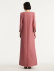 FLORAL LACE UP CAFTAN
