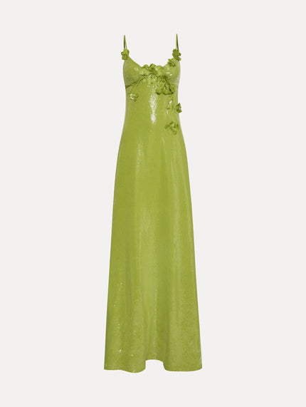 SEQUIN JERSEY GOWN