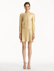 GOLD FOIL CHERRY BLOSSOM CARDIGAN