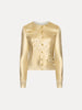 GOLD FOIL CHERRY BLOSSOM CARDIGAN